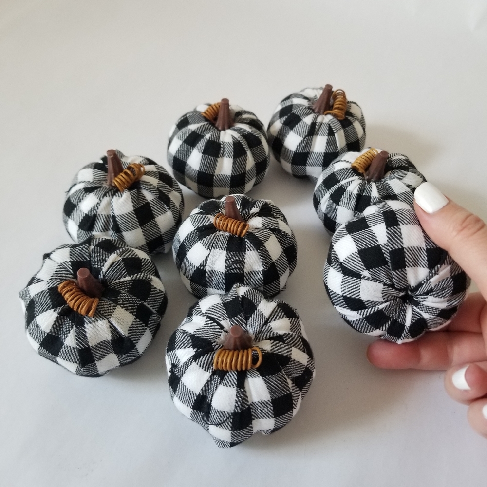 Mini Pumpkins Buffalo Plaid